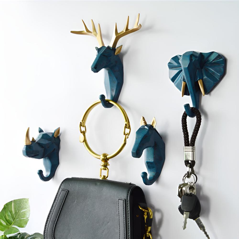 Animal Head Wall Key Holder