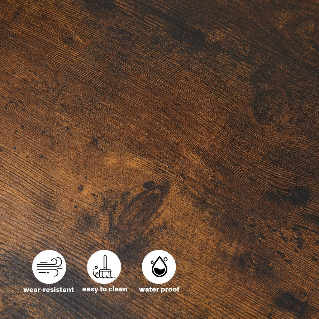 Eyve Industrial Wood Livingroom Side Table [Charging Station]