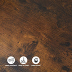 Eyve Industrial Wood Livingroom Side Table [Charging Station]