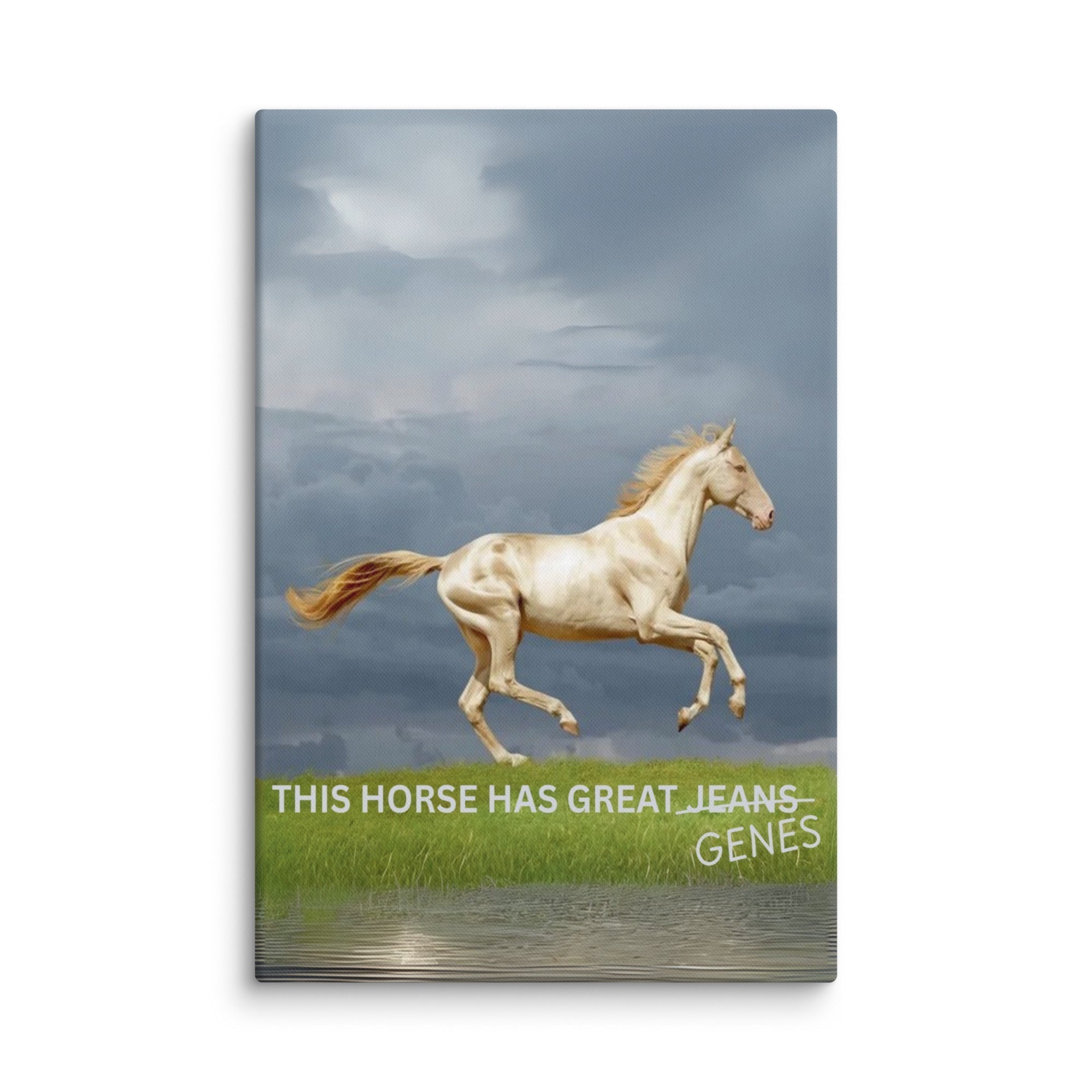 Horse Genes Canvas Wall Art