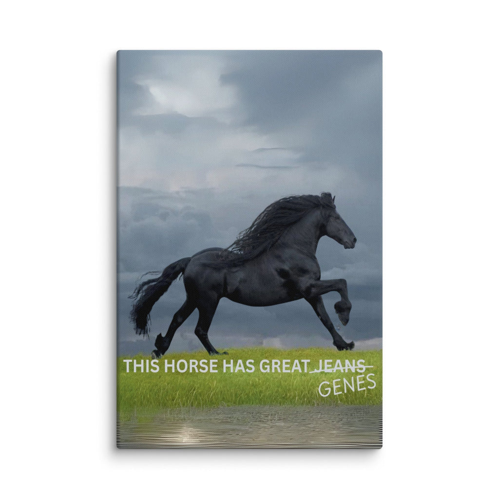 Horse Genes Canvas Wall Art