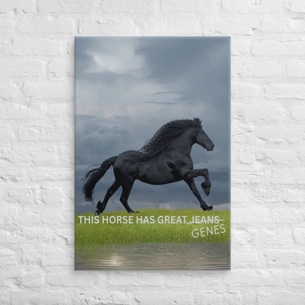 Horse Genes Canvas Wall Art