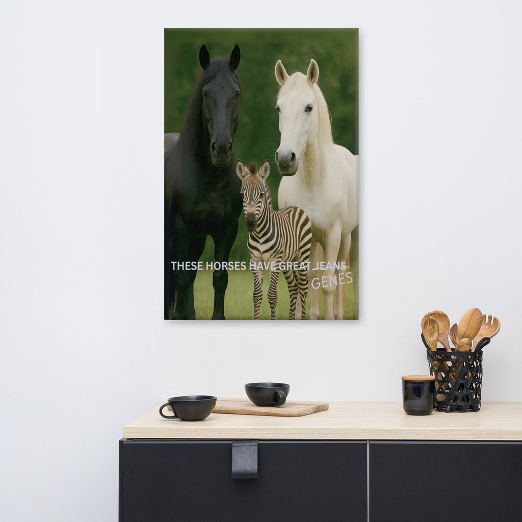 Horse Genes Canvas Wall Art