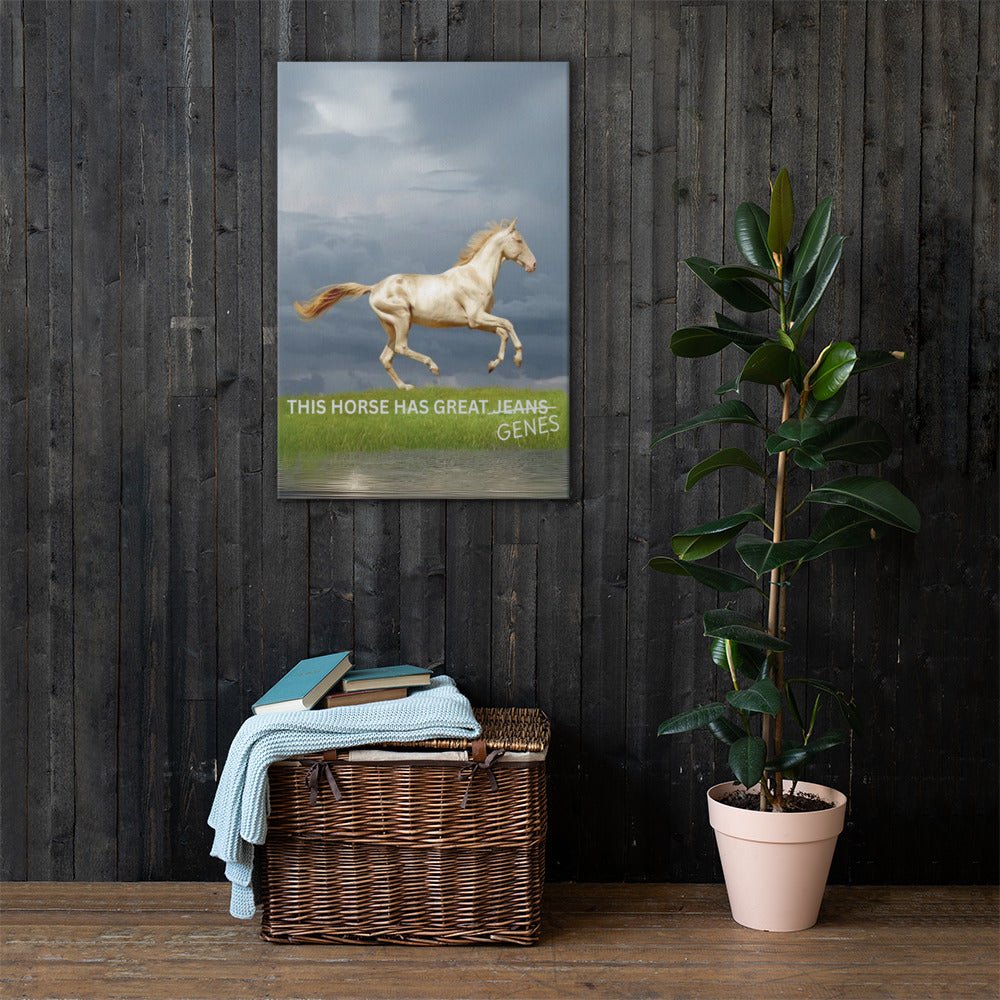 Horse Genes Canvas Wall Art