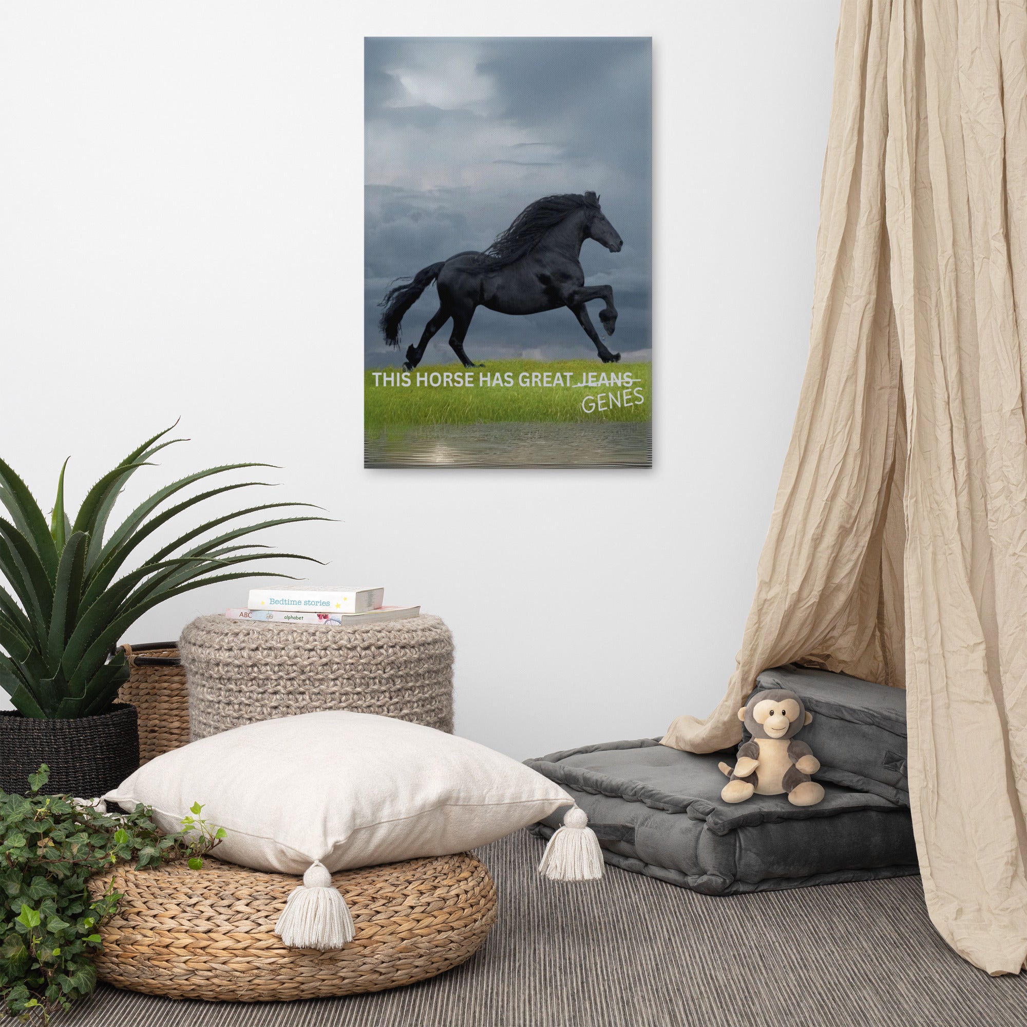 Horse Genes Canvas Wall Art