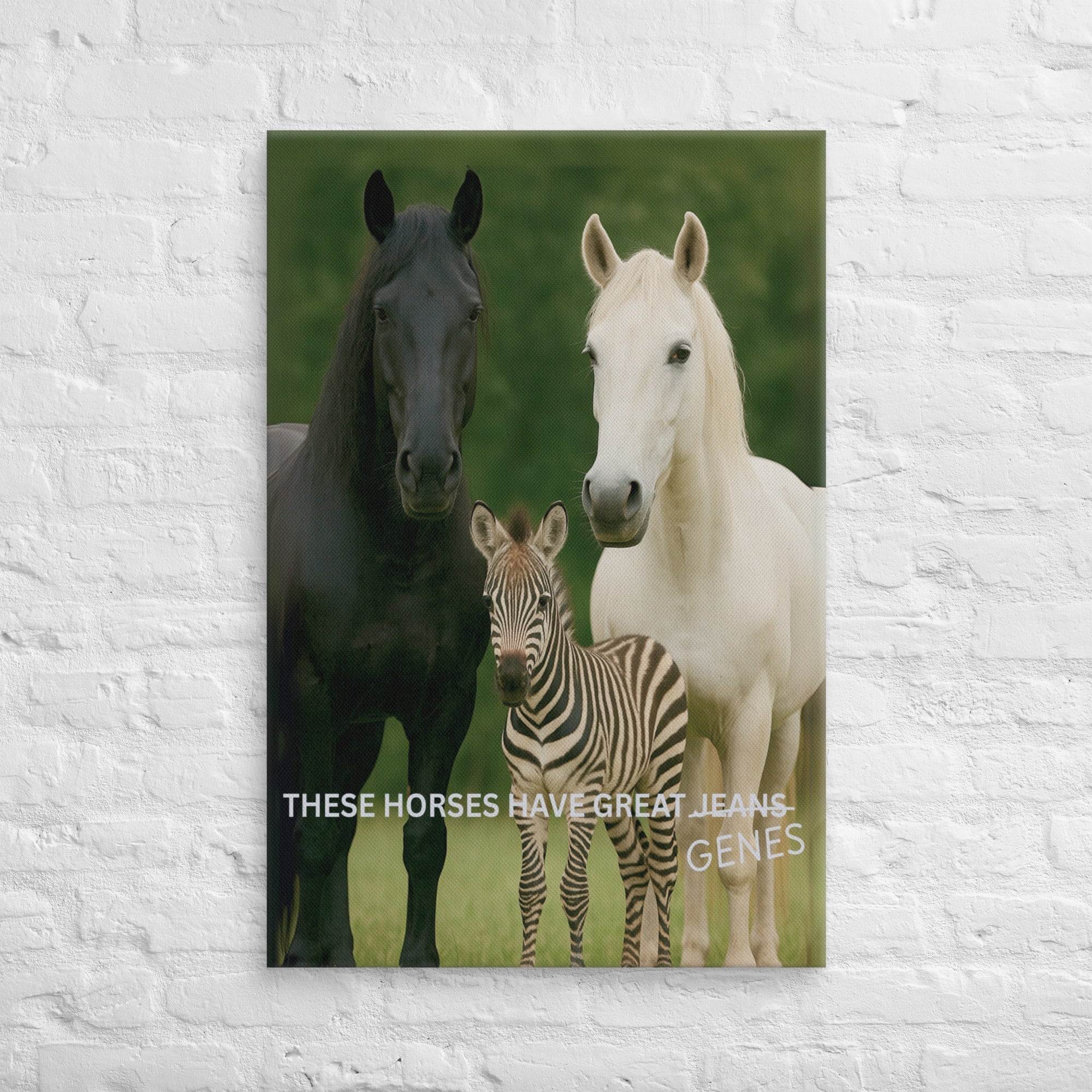 Horse Genes Canvas Wall Art