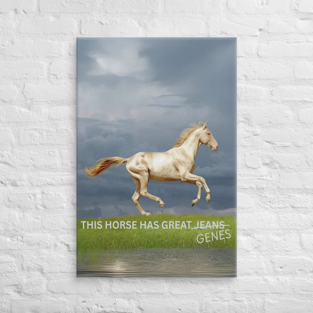 Horse Genes Canvas Wall Art