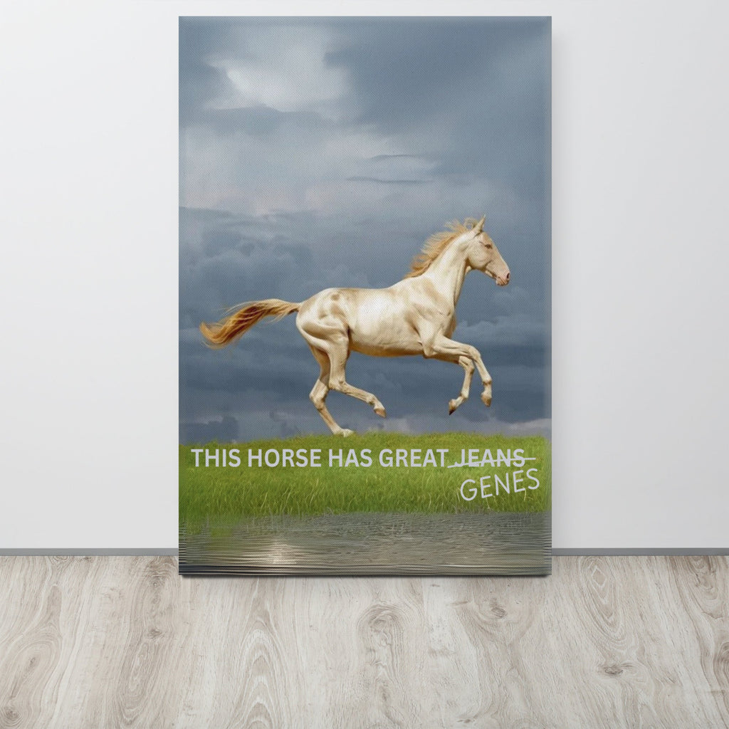 Horse Genes Canvas Wall Art