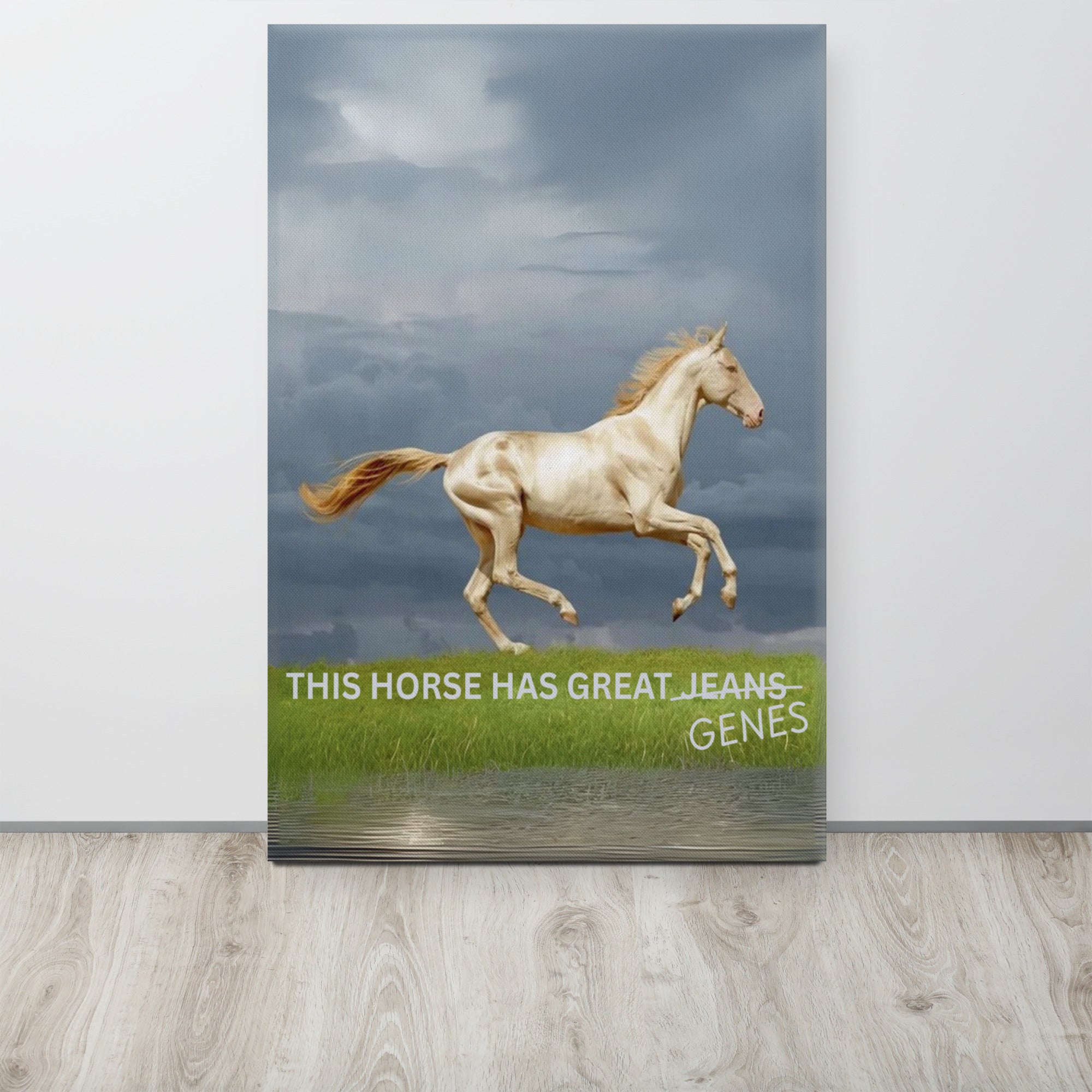 Horse Genes Canvas Wall Art