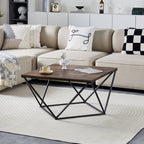 Mayme Industrial Coffee Table [Oak Pattern] [MDF]