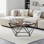 Mayme Industrial Coffee Table [Oak Pattern] [MDF]