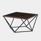Mayme Industrial Coffee Table [Oak Pattern] [MDF]