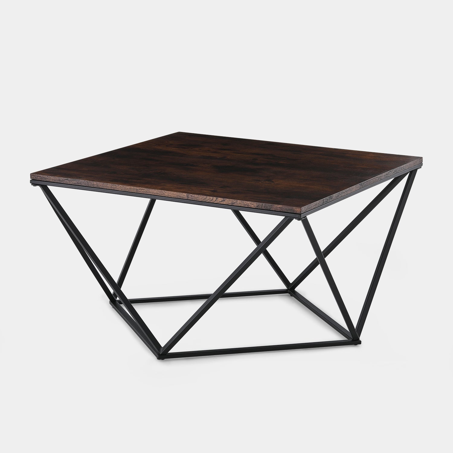 Mayme Industrial Coffee Table [Oak Pattern] [MDF]