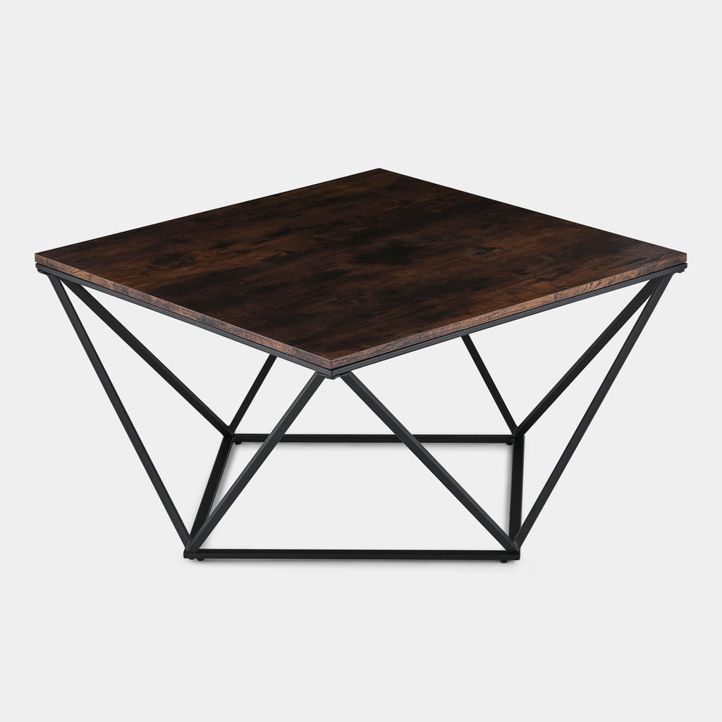 Mayme Industrial Coffee Table [Oak Pattern] [MDF]
