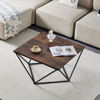 Mayme Industrial Coffee Table [Oak Pattern] [MDF]