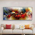 Technicolour Abstract Canvas Art