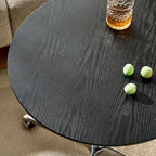 Vesna Round Side Table on Castors