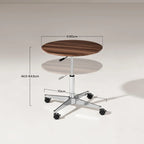 Vesna Round Side Table on Castors