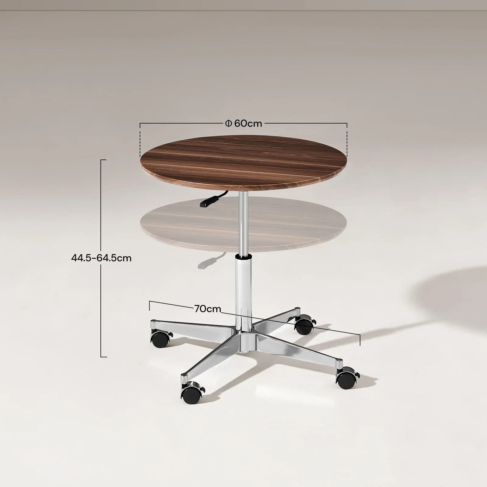 Vesna Round Side Table on Castors
