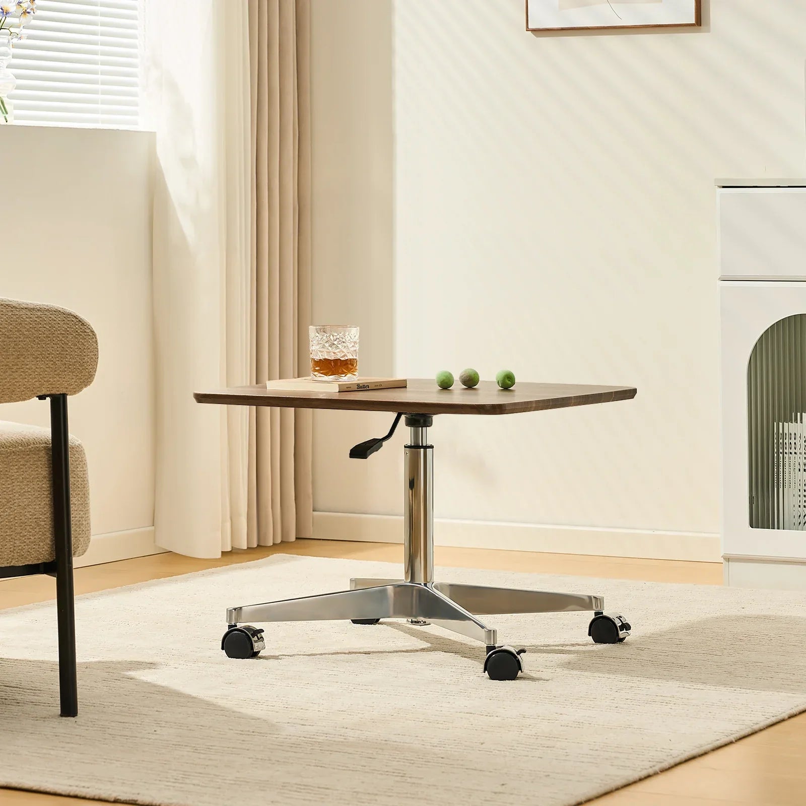 Vesna Square Side Table on Castors