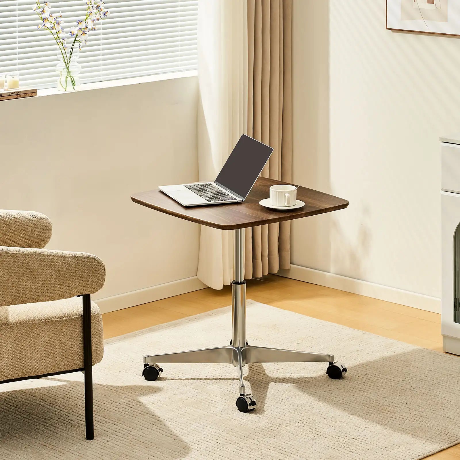 Vesna Square Side Table on Castors