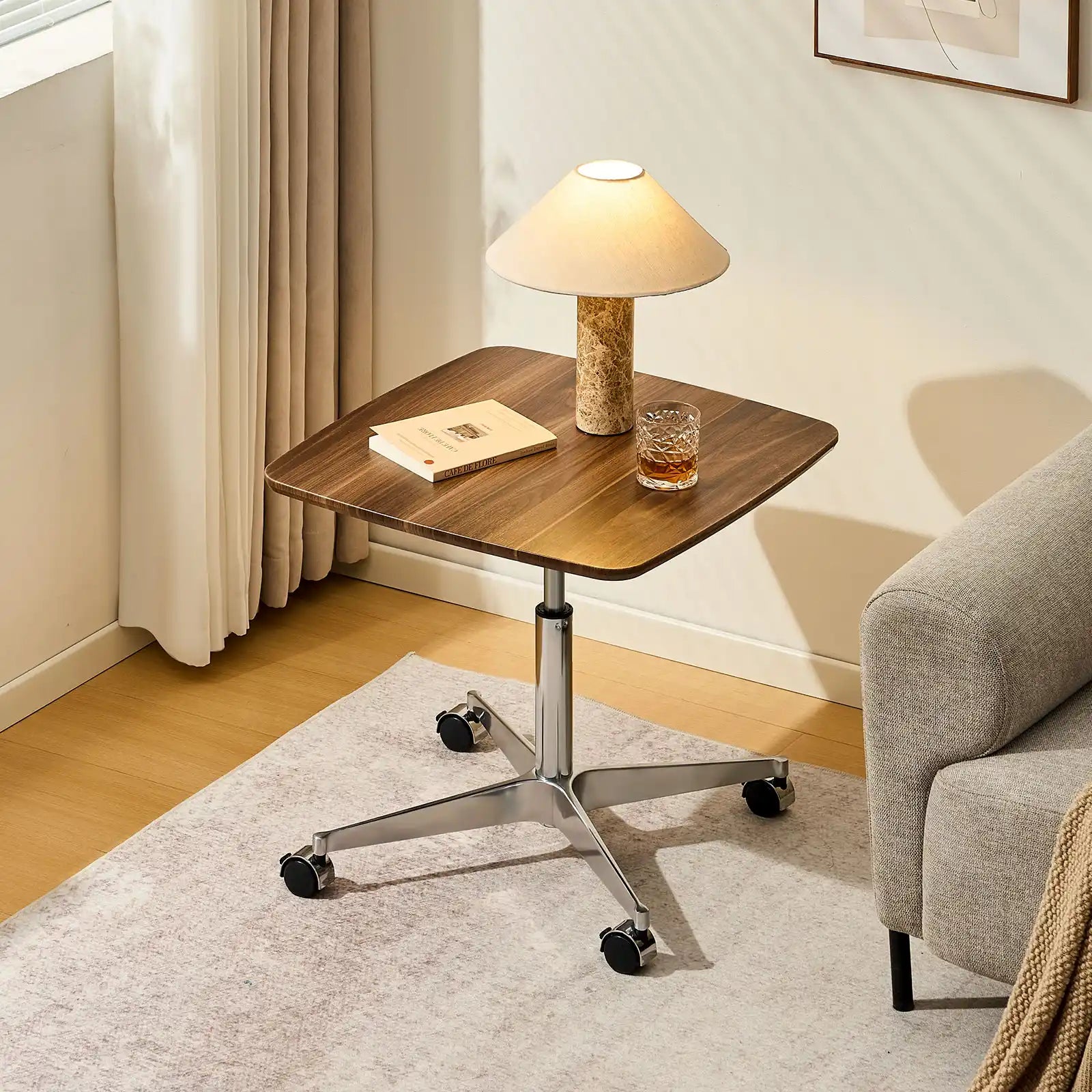 Vesna Square Side Table on Castors