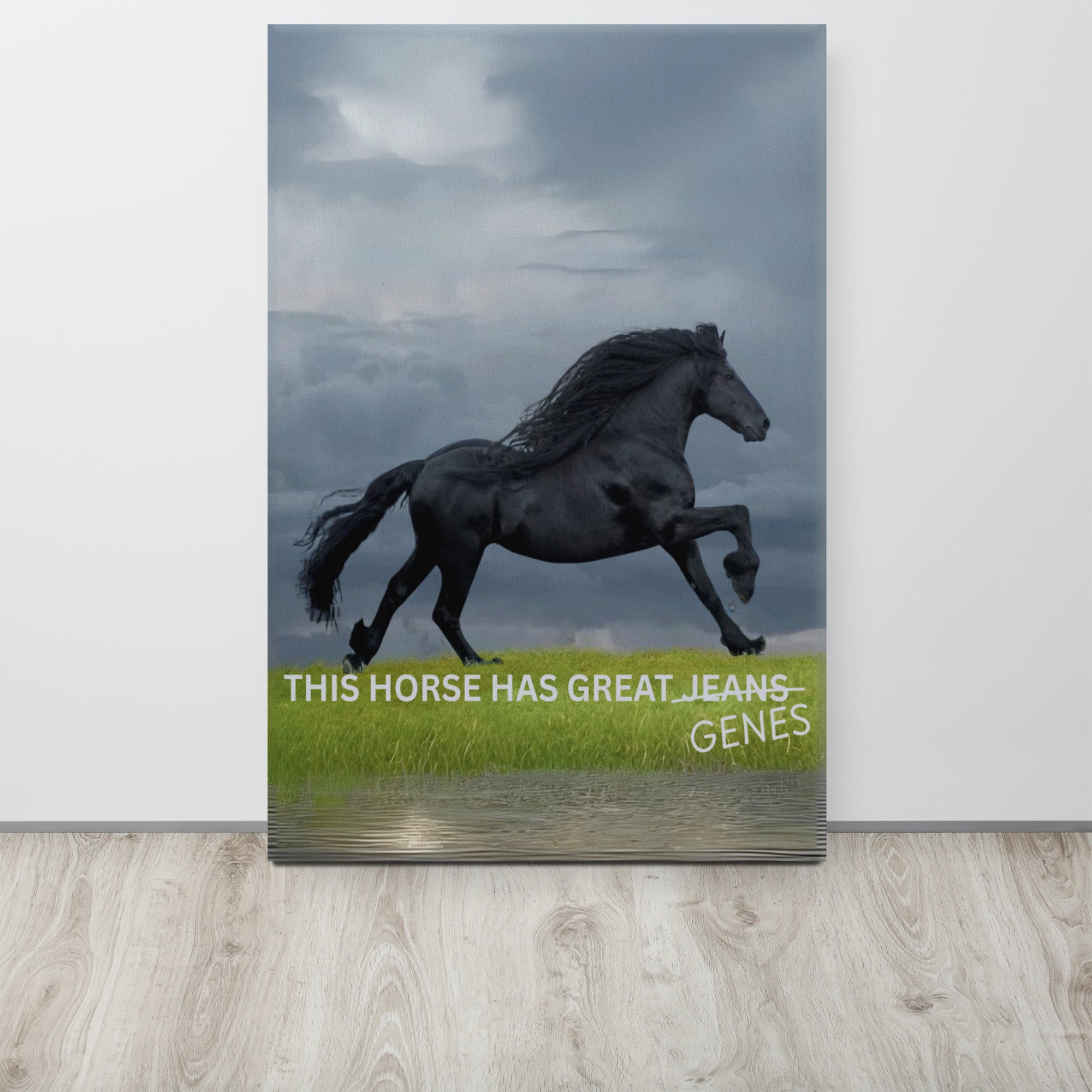 Horse Genes Canvas Wall Art