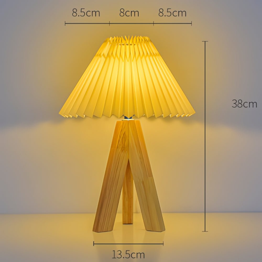 Wooden Tripod USB Lamp